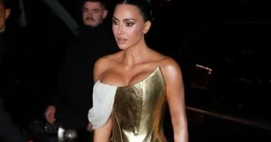 كيم كارداشيان ترتدي فستاناً عمره 28 عاماً في عيد ميلادها