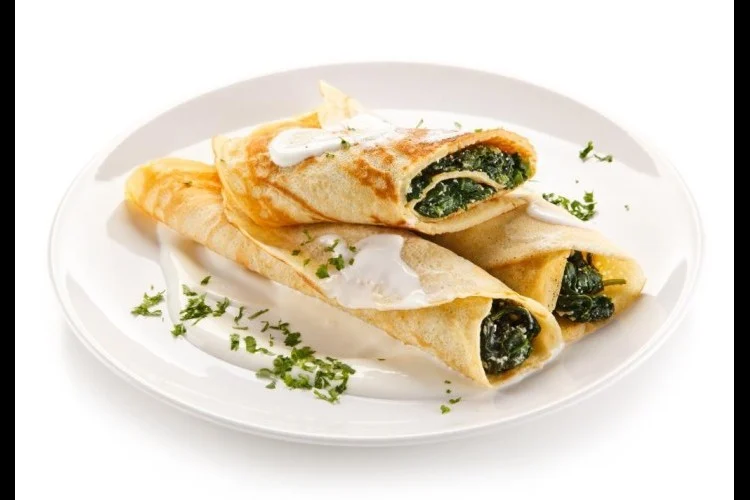 كريب بالسبانخ والجبن
