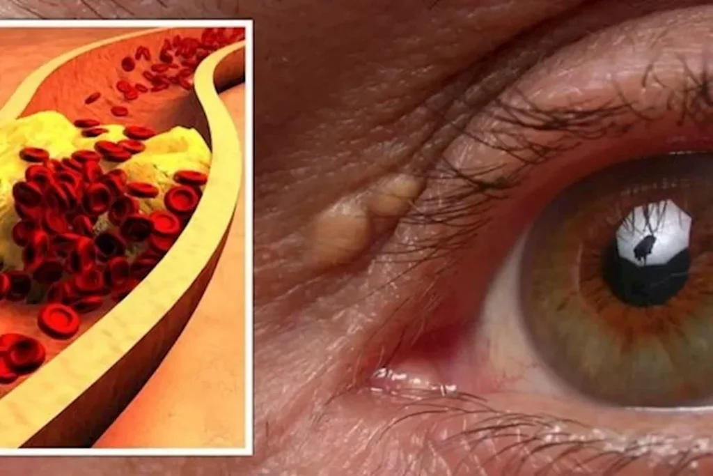 كيف يؤثر ارتفاع الكوليسترول في الدم على العينين؟