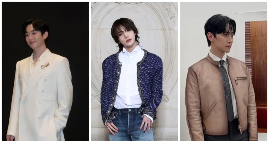 إطلالات نجوم الكيبوب في أسبوع الموضة الرجالية بباريس