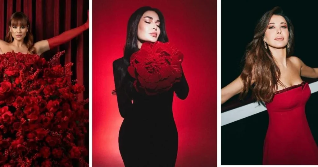 عيد الحب 2026: أجمل إطلالات النجمات بالأحمر والأسود