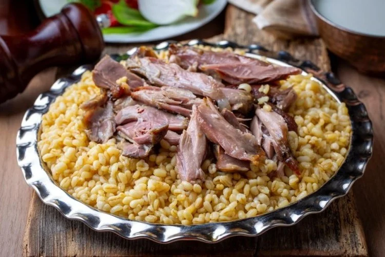 فريكة مع لحم سوري