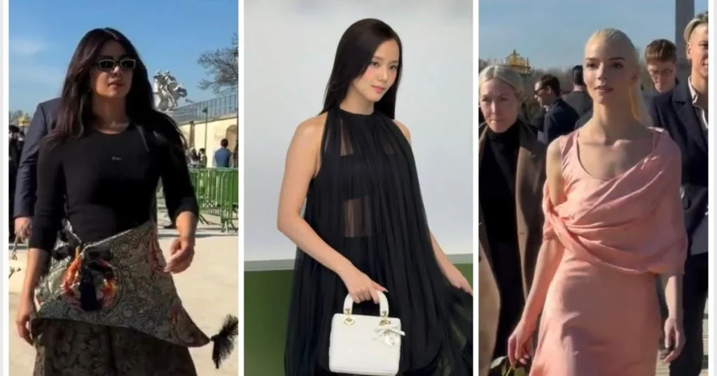 النجمات بإطلالات ديور في عرض العلامة لموسم خريف 2026