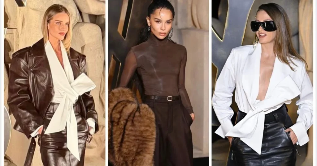 إطلالات ملفتة للنجمات في عرض سان لوران خريف 2026