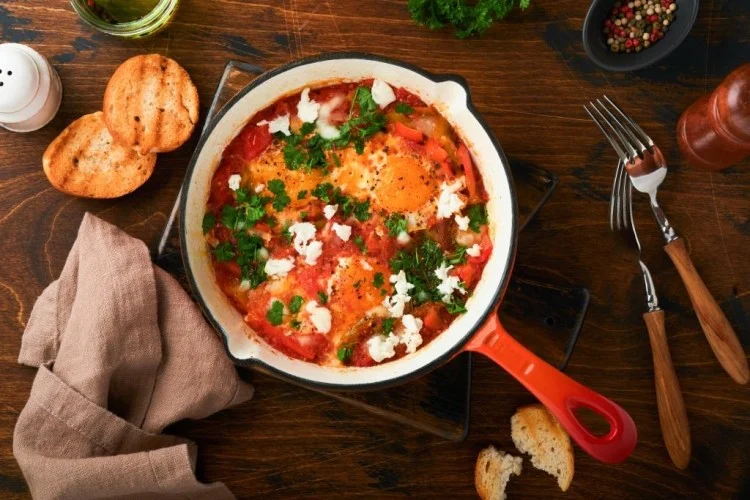 شكشوكة بالفلفل الرومي