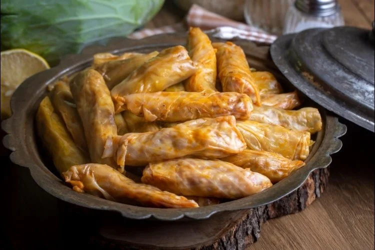 كرنب محشي بالبرغل