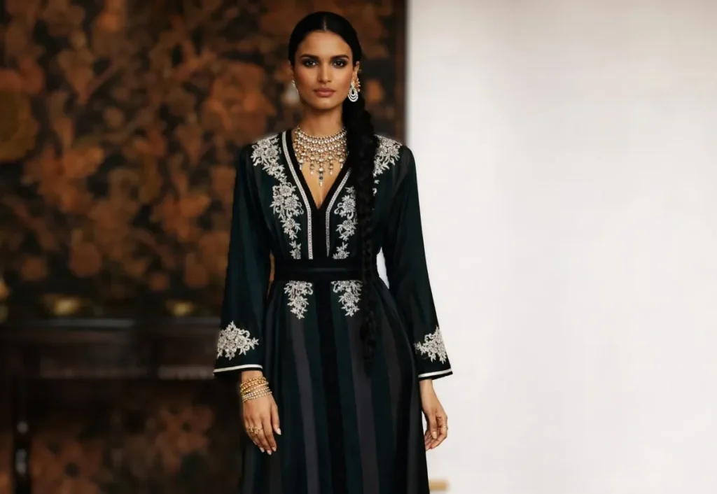 خارج مواسم الموضة.. القفطان الأسود المطرّز يرسم فصله الخاص في ربيع 2026