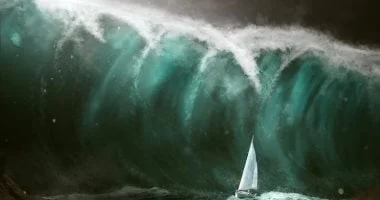 ناسا تلتقط أول صورة عالية الدقة لتسونامي ضخم في المحيط الهادئ