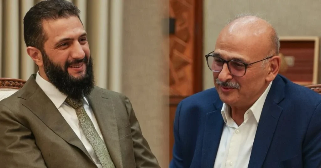 جمال سليمان يلتقي الرئيس الشرعي ويطرح ملف العدالة الانتقالية