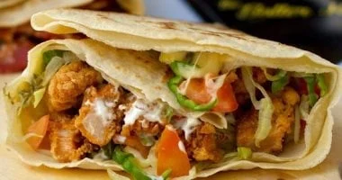 طريقة عمل كريب شاورما الدجاج في المنزل